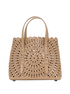 Alaia Laser Cut Tote, &pound;895, Handbags, Pink, Leather, Back view